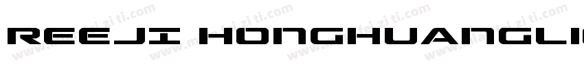 REEJI HonghuangLiGB SemiBold◆字体转换